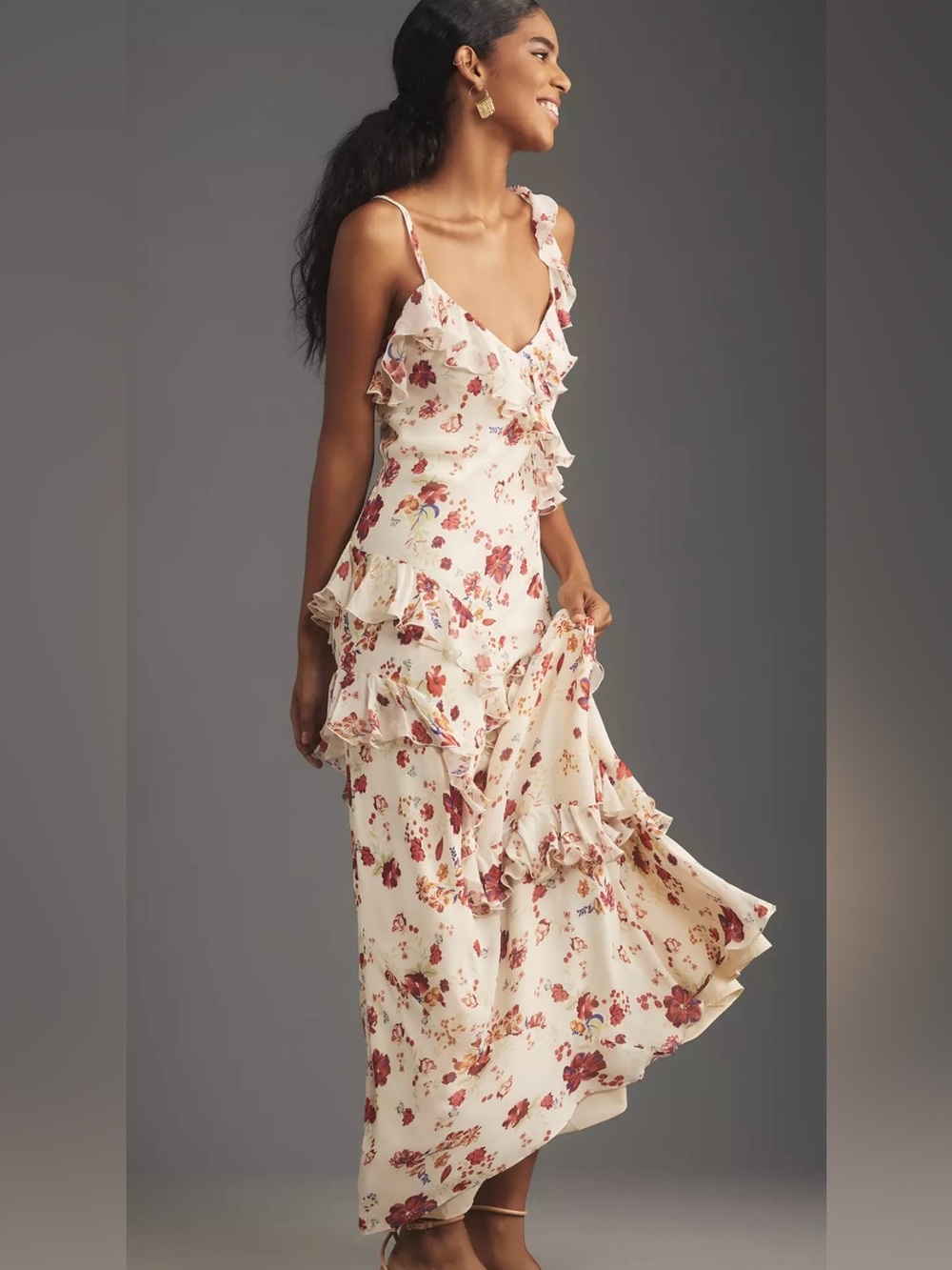 Let Me Be | Sleeveless Ruffle Maxi Dress